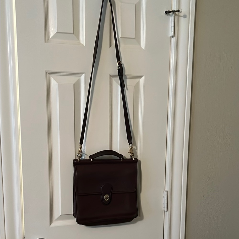 Coach Willis (CO 9927) Ladies Brown  Bag with Adjustable Strap and Flap Closure